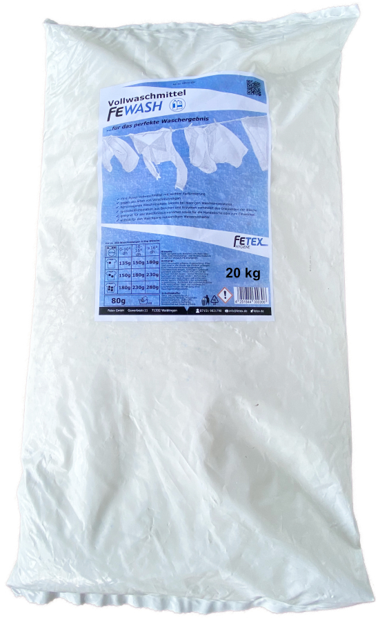 Fetex GmbH - Direktvertrieb - Pulver-Vollwaschmittel FEWASH